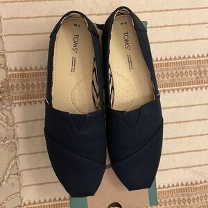 Womens Toms Navy Blue Shoes Size 10